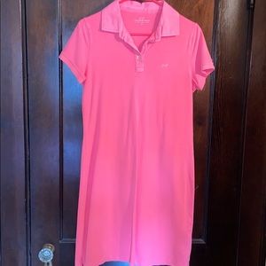 Neon Pink Vineyard Vines Polo Dress
